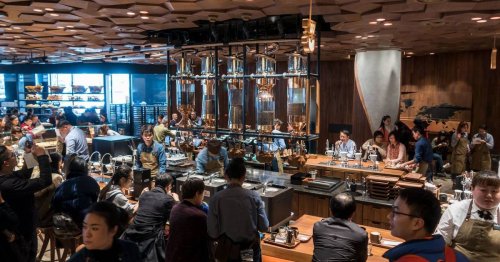 Look inside the world's largest, most lavish Starbucks, now open in Shanghai