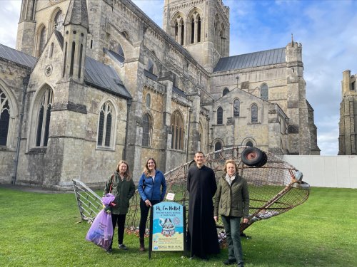 Giant fish sculpture raising awareness of plastic pollution arrives at Chichester Cathedral | Chichester Cathedral