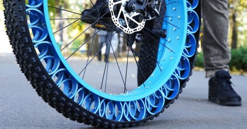 Fahrradbastler baut unplattbarer Fahrradreifen: Verrückt, aber funktional