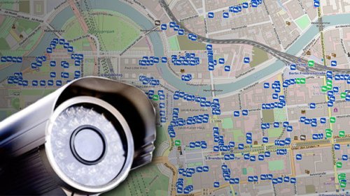 Bitte recht freundlich: Diese Karte zeigt, wo in Ihrer Stadt Überwachungskameras hängen