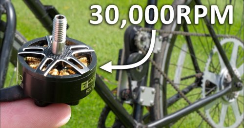 Winzigen Motor in E-Bike eingebaut: Er wiegt bloß 40 Gramm