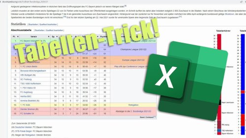 Kein Stress mit Excel-Tabellen dank diesem Trick