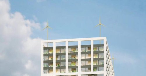Strom für 100 Mieter: Erstes Hochhausdach in Berlin bekommt Windräder