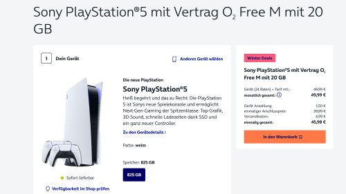 Playstation 5 sofort verfügbar: Im Tarif-Bundle sogar günstiger als beim Einzelkauf!