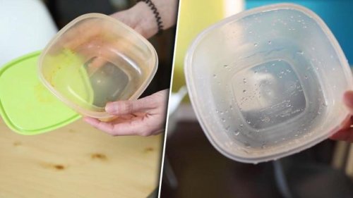 Verfärbte Tupperware im Schrank? Mit dem Zucker-Trick wird sie wieder sauber