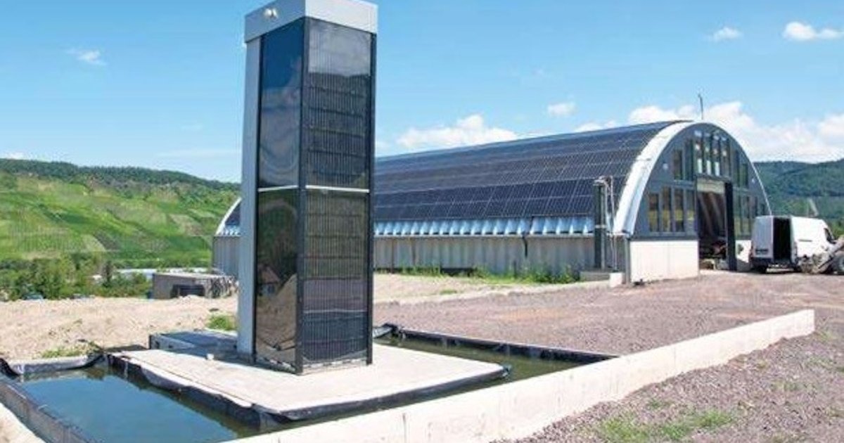 Technik aus Deutschland: Meterhohe Säule soll Wärme für den Winter speichern