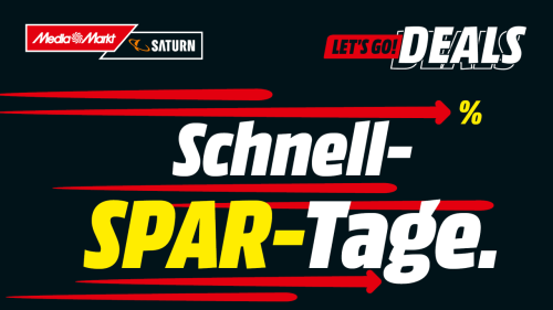 Schnell-Spar-Tage bei MediaMarkt: Satte Rabatte auf ausgewählte Technik-Highlights
