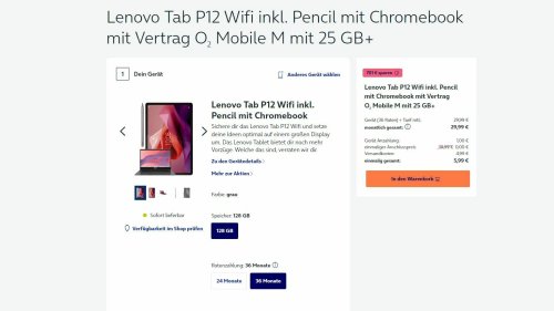Tablet, Eingabestift + Chromebook effektiv gratis: Unschlagbares Angebot bei o2 gestartet
