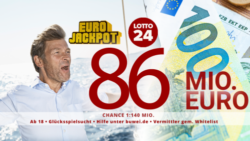 Ziehung Freitag! 86 Millionen im Eurojackpot – hier für nur 3 Euro mitspielen