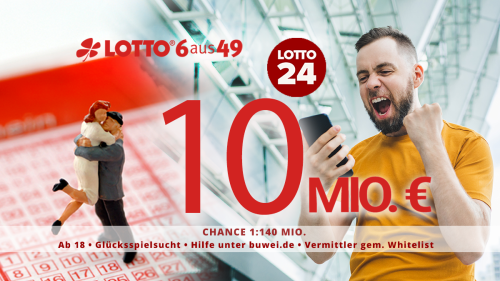 Lotto-Jackpot auf 10 Millionen Euro gestiegen – hier spielen Sie günstig