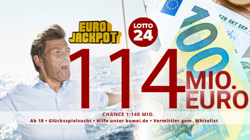 Ziehung Freitag! 114 Millionen im Eurojackpot – hier für nur 3 Euro mitspielen