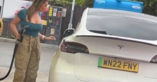 Frau versucht Tesla mit Benzin zu tanken: Sogar Elon Musk meldet sich zu Wort