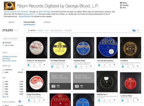 Internet Archive: 385.000 digitalisierte Schallplatten kostenlos