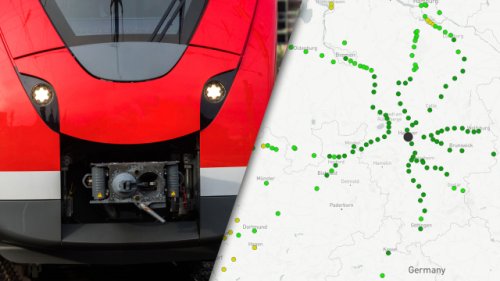 Zugfahren ohne Umsteigen: Auf dieser inoffiziellen Karte finden Sie Direktverbindungen schneller