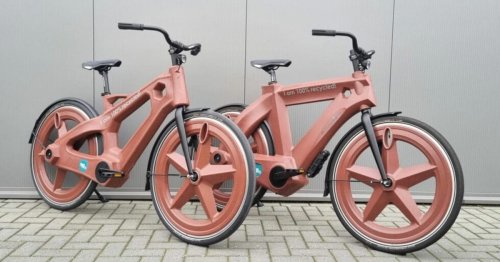E-Bike komplett aus Plastik: Das klobige Design scheidet die Geschmacksgeister