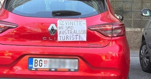 Angst vor Vandalismus: Kroatien-Urlauber klebt eindringliche Botschaft ans Auto