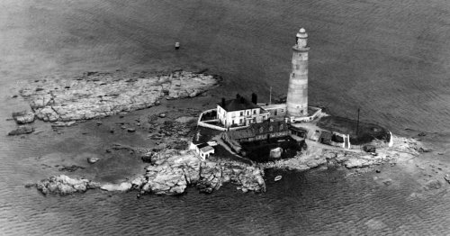 St Mary's Island off Whitley Bay - home to a guiding light for 1,000 years