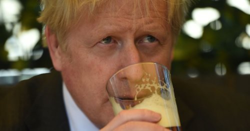 Boris Johnson pictured with drink at Downing Street party during Covid pandemic