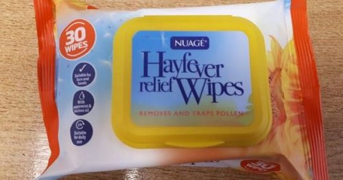 Hay fever suffers call 89p Home Bargains wipes 'amazing' cure