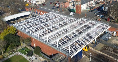 Whitley Bay Metro station canopy restored after two-year project on listed structure