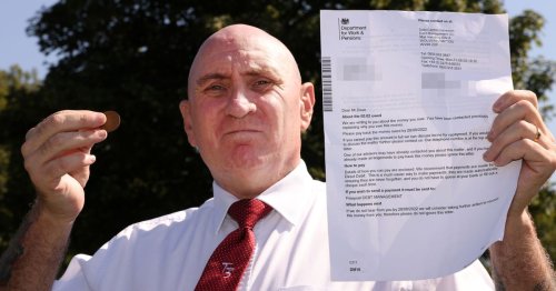 DWP slammed by benefits claimant over 'ridiculous' letter demanding he repays just 2p