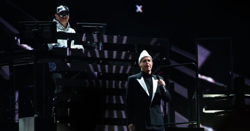 Pet Shop Boys' Glastonbury performance suffers 'technical hitch' as duo deliver awesome set