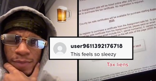 Viral TikTok Explains How to Buy Homes From People Who Couldn't Pay Their Taxes and Sparks a Heated Debate About Ethics in the Comments