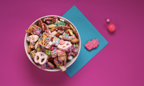 Hypercolor Chex Mix - Unicorn Party Mix Recipe From - Cookbook