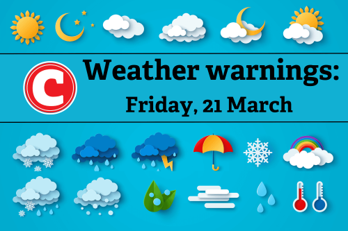 Human Rights Day weather forecast brings disruptive rainfall in parts of Western Cape