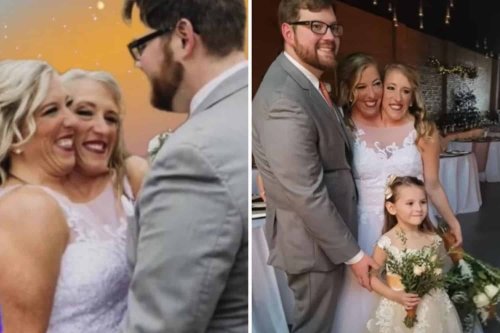 Three is not a crowd: Hensel twin gets married… with conjoined sister in tow