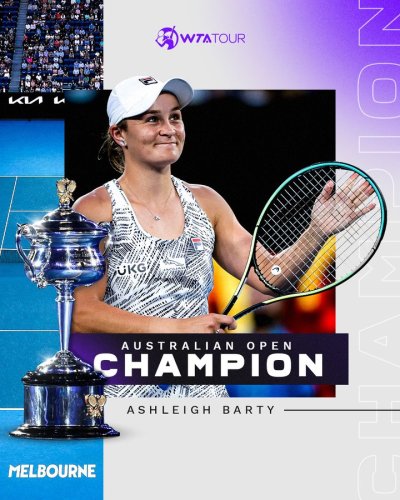 BREAKING: World number one Ashleigh Barty wins Australian Open women’s singles title after beating Danielle Collins