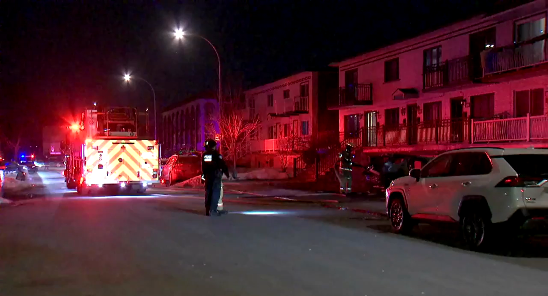 Vehicle set on fire in Saint-Leonard