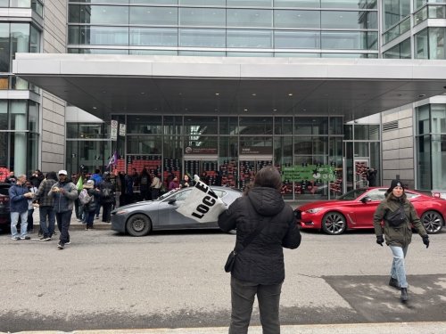 Still locked out months later, workers rally in downtown Montreal