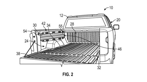 GM Patents Foldable Bed Ramps For Pickup Trucks