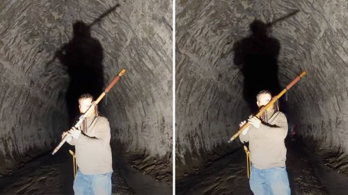 Flute player performs haunting ‘Lord of the Rings’ melody in mile-long tunnel