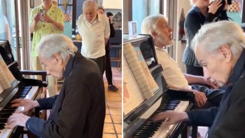 Unseen footage reveals Dick van Dyke singing ‘Mary Poppins’ with THE Richard Sherman on piano