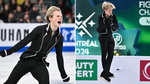 19-year-old makes figure skating history in viral ‘Succession’ theme routine
