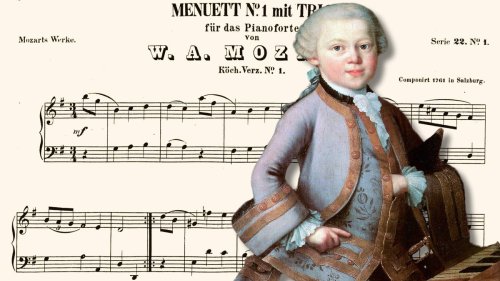 Listen to the first piece that Mozart ever wrote… when he was FIVE years old