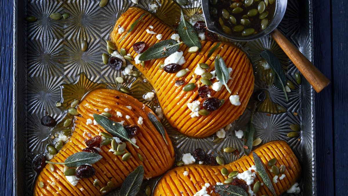 This Show-Stopping Hot Honey Hasselback Squash Will Impress Your Guests