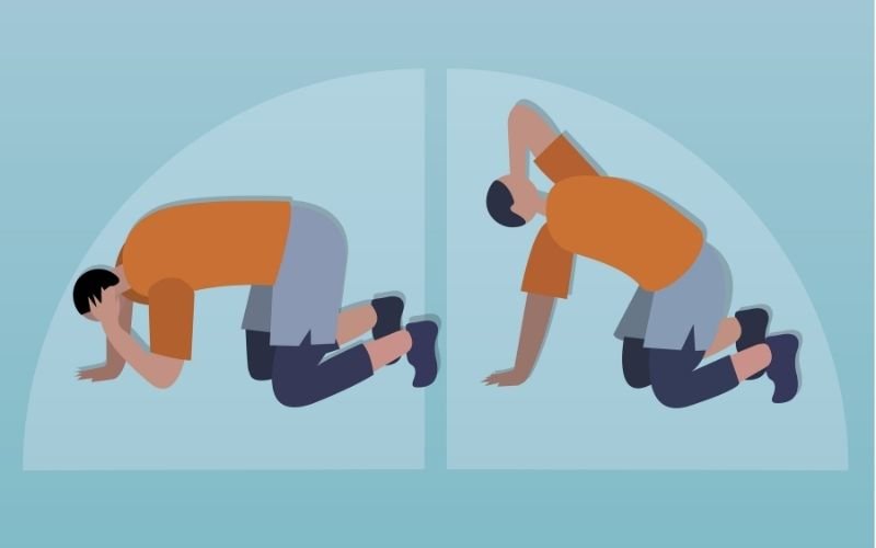 How To Properly Do The T-Spine Rotation To Relieve Tension In Your Back, Neck, And Shoulders