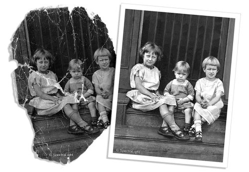 Precious old photos don’t have to bring tears; a local photographer can treat and save them.