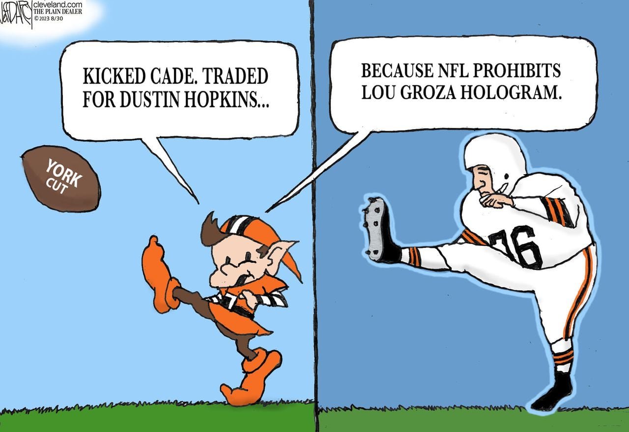 Browns Elf center stage: Darcy cartoon 