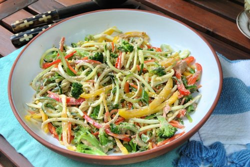 Tahini-ginger noodle salad is the answer to zucchini overload