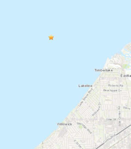 Minor earthquake recorded in Lake Erie off coast of Lake County for third time this month