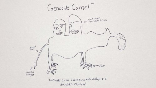 I Have Invented A Cute Animal Mascot Named ‘Genocide Camel’ If Any Corporation Would Like To Use Him As The Face Of Their Company