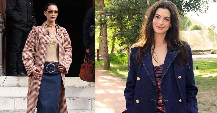 9 Simple Outfits I'm Stealing From Katie Holmes, Anne Hathaway, and Bella Hadid