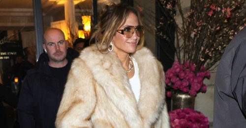 Jennifer Lopez Owns the Mob Wife Trend in Paris