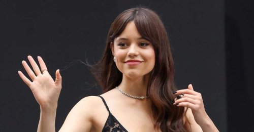 Jenna Ortega Wore a Completely Sheer Dress With the Highest Heels, Well, Ever