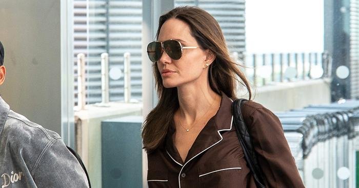 Angelina Jolie Wore Pajamas to the Airport and Was as Chic as Ever