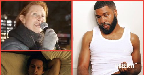 Dylan O’Brien's gay sex scene, Khalid's underwear photoshoot, Cynthia Nixon stands up for trans rights - Queerty